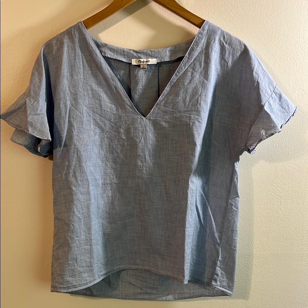 Madewell Sundrift Ruffle Top